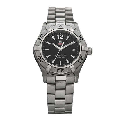 Tag Heuer Stainless Steel 27mm Aquaracer Lady Quartz Watch Black WAF1410 1 of 4
