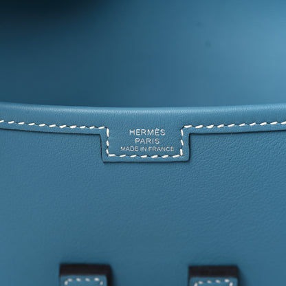 Hermes Swift Jige Elan 29 Clutch Blue Jean 6 of 7
