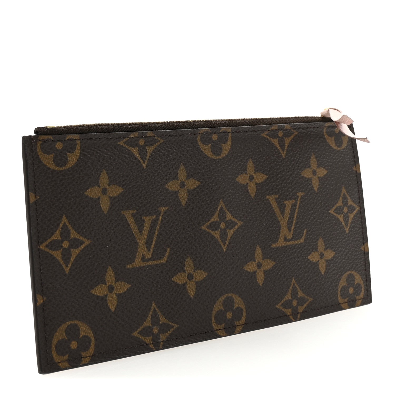 Louis Vuitton Monogram Felicie Chain Wallet Zippered Insert Pink 3 of 6