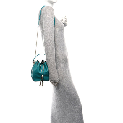 Bulgari Calfskin Serpenti Forever Bucket Bag Tropical Turquoise 2 of 9