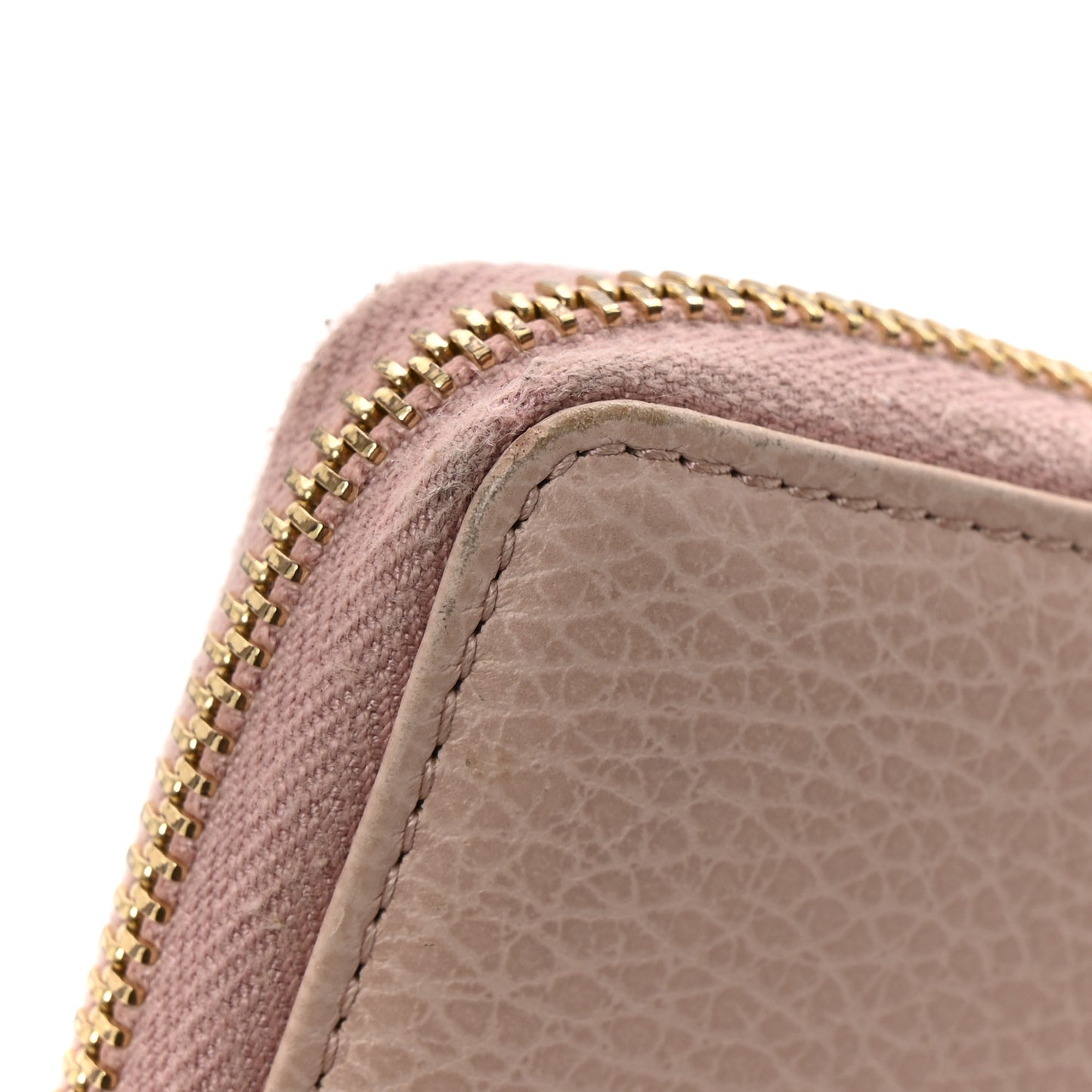 Dollar Calfskin GG Marmont Zip Around Wallet Perfect Pink