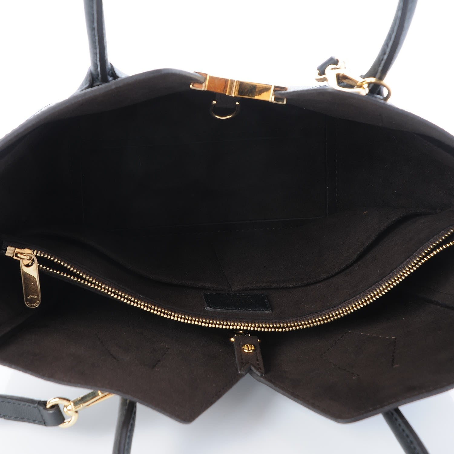 Louis Vuitton Calfskin Monogram Kimono Tote PM Black 6 of 8
