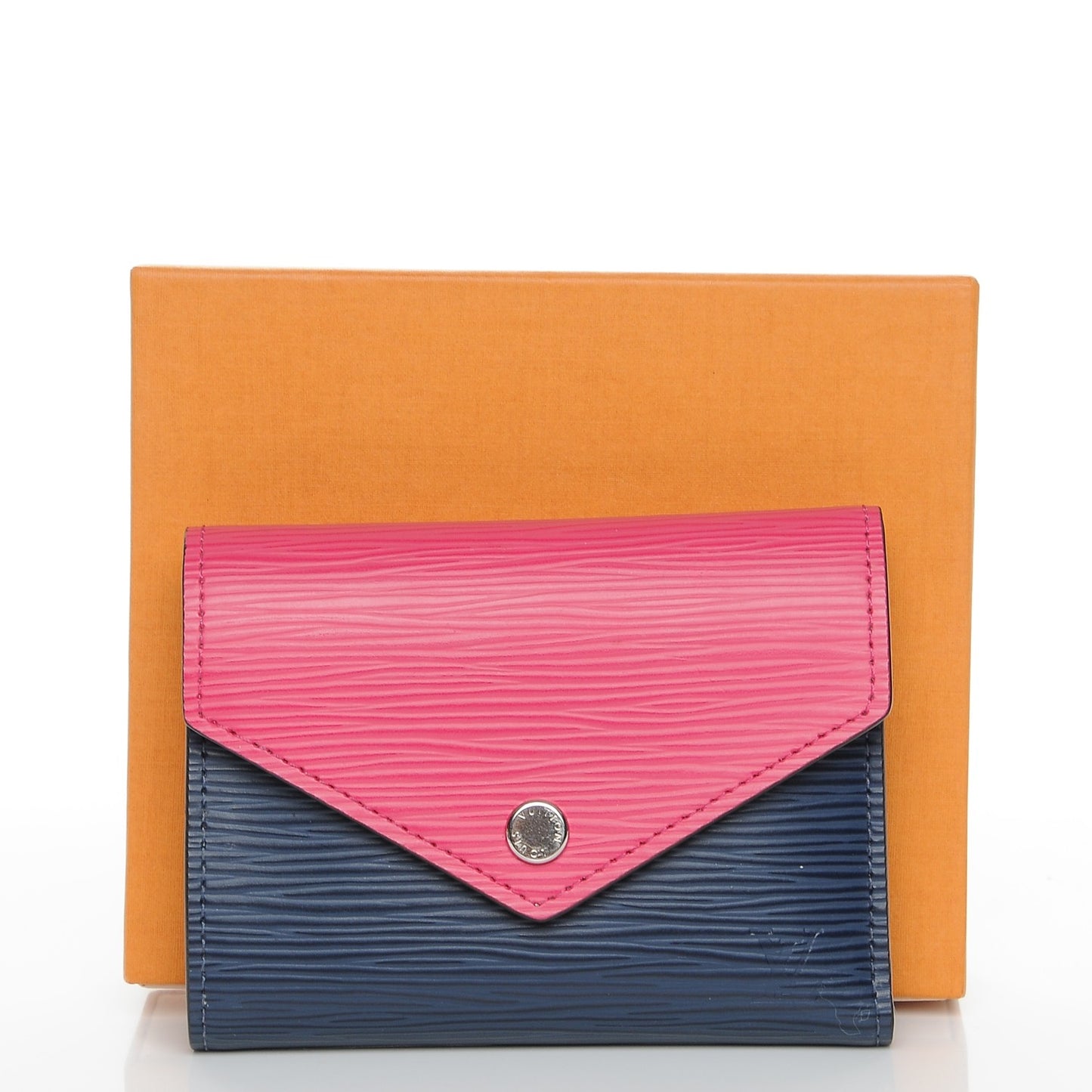 Epi Victorine Wallet Indigo Hot Pink