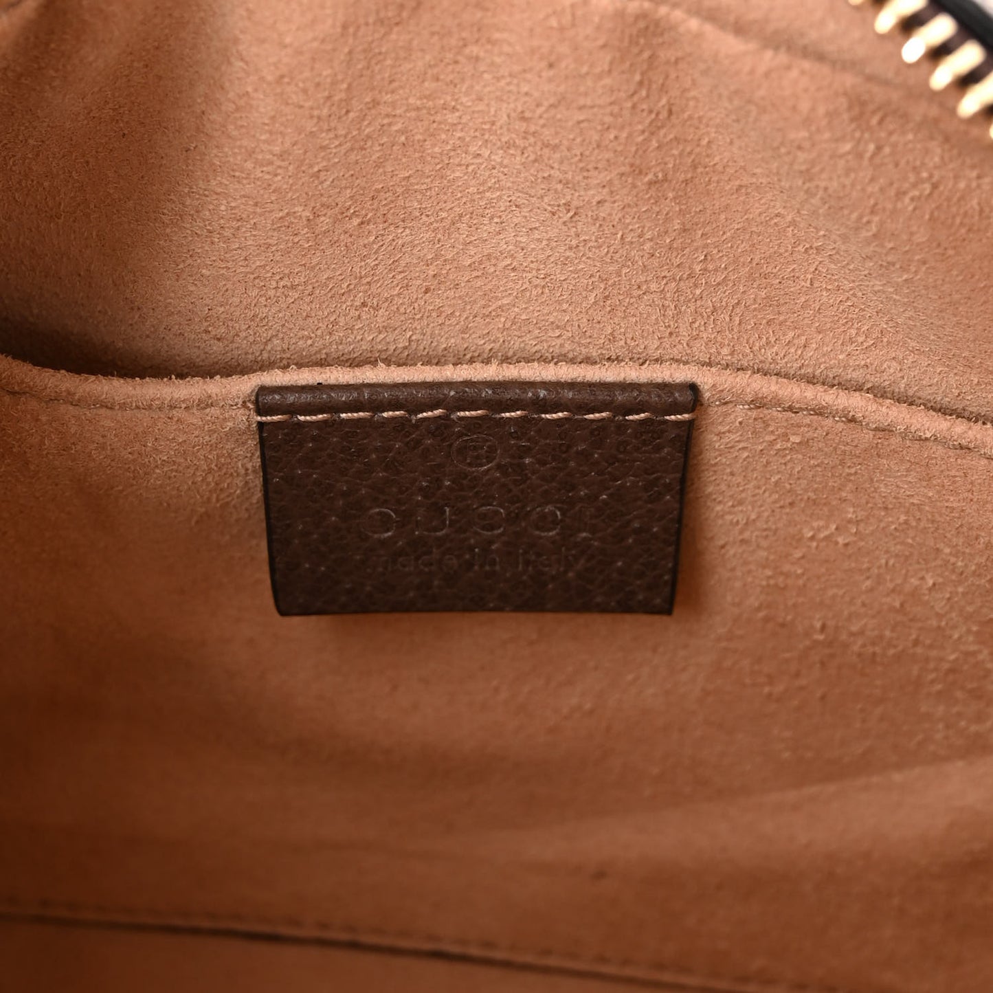 GG Supreme Monogram Web Mini Ophidia Shoulder Bag Brown