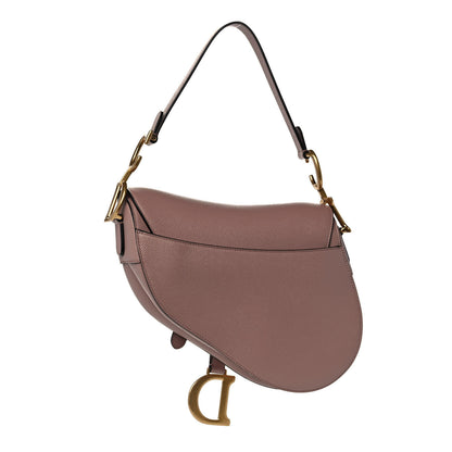 Christian Dior Grained Calfskin Saddle Bag Pink 3 of 10