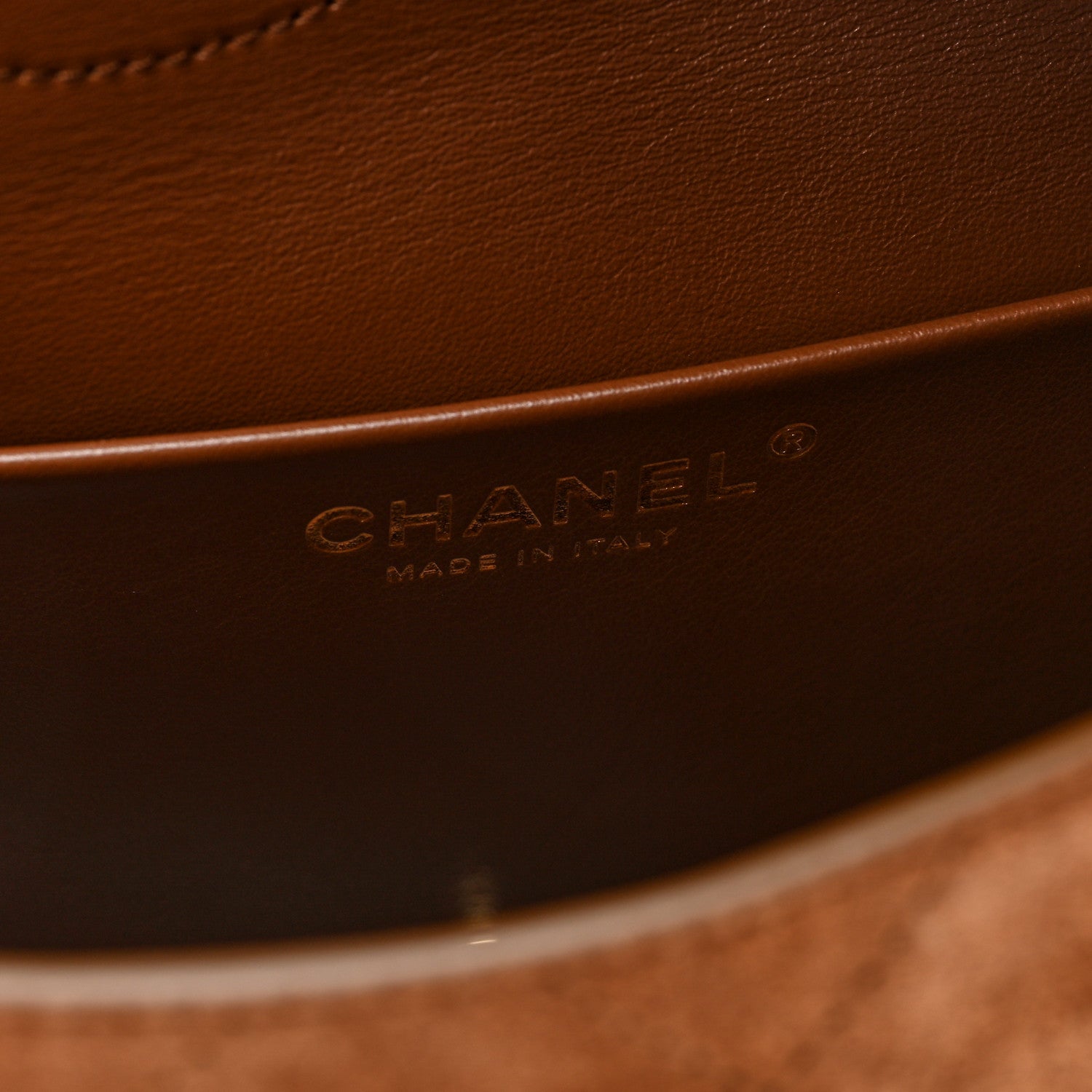 Chanel Suede Calfskin Small Souplissimo Maxi Flap Camel 5 of 9