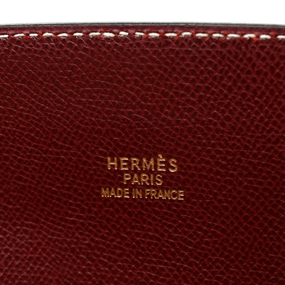 Hermes Veau Grain Lisse White Bus 40 Rouge Vif 6 of 9