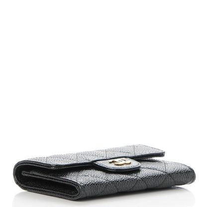 Chanel Caviar Quilted Flap Card Holder Black 4 of 9