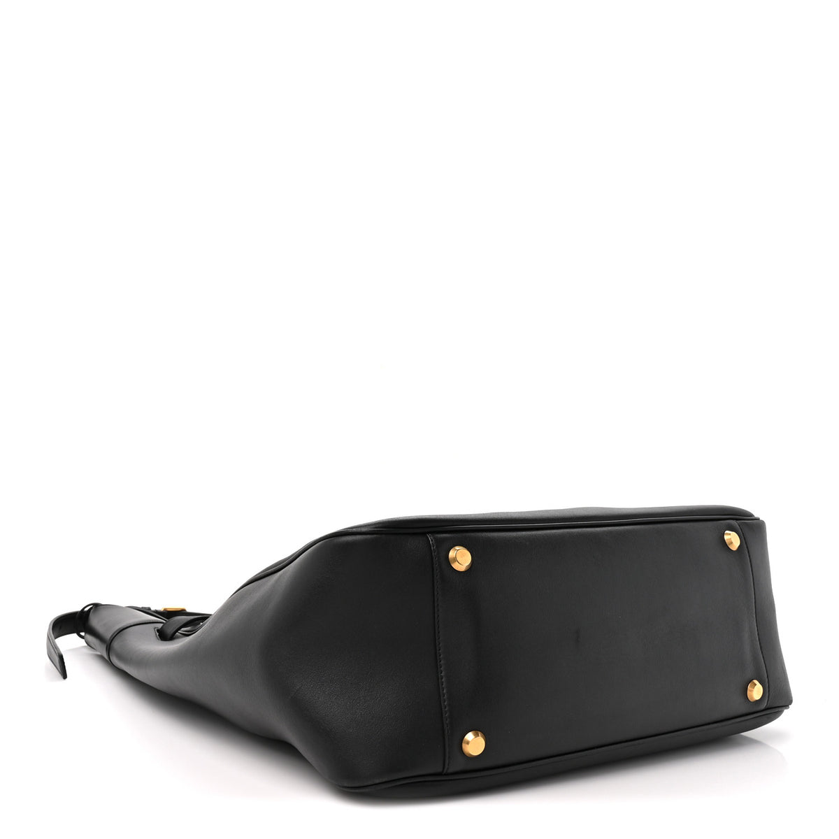 Smooth Calfskin Large Bel Air Hobo Black