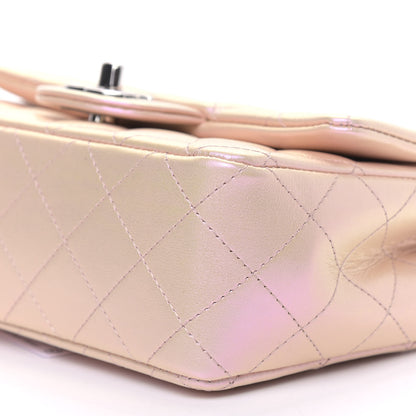 Chanel Iridescent Calfskin Quilted Mini Rectangular Flap Pink 10 of 10