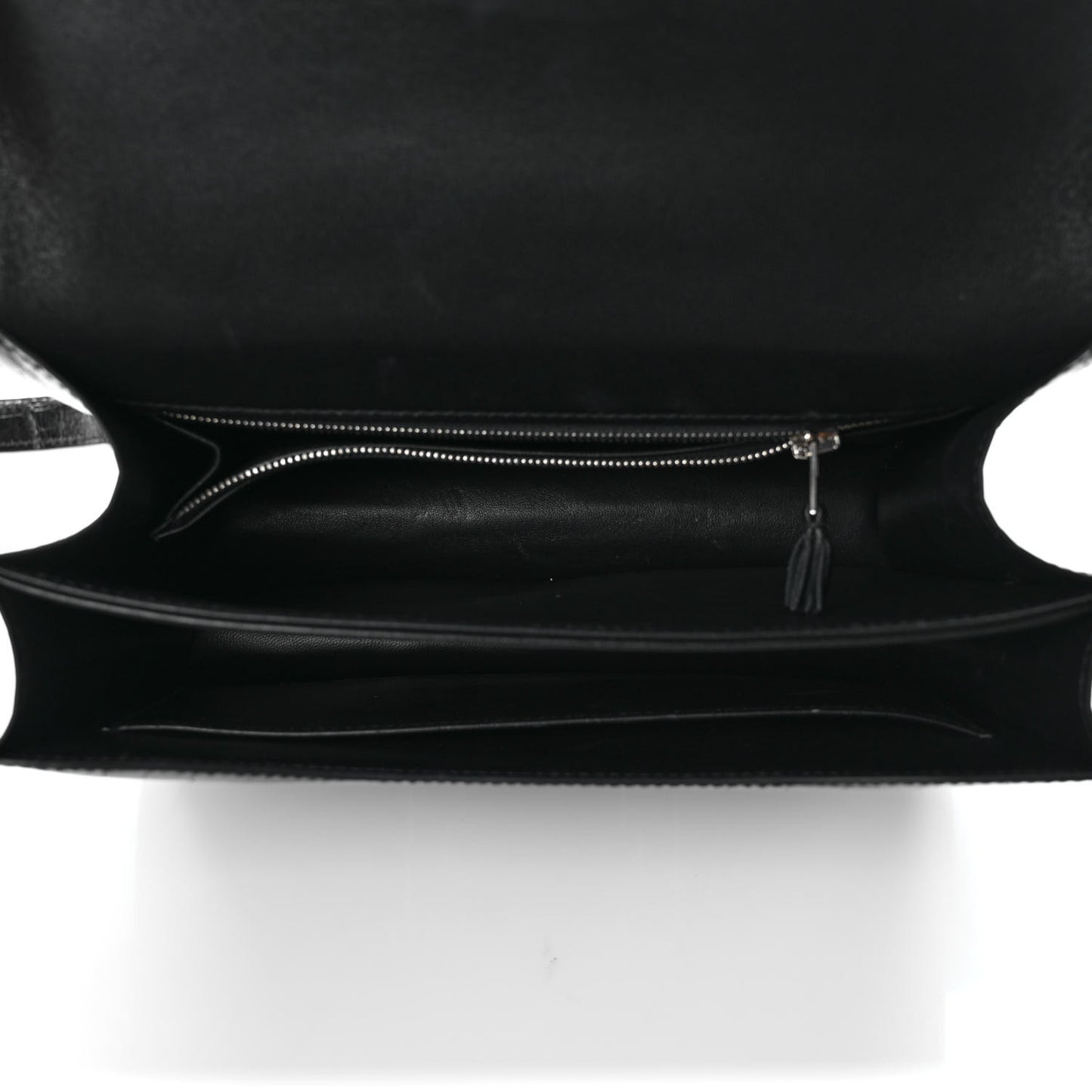 Shiny Alligator Enamel Constance 24 Black