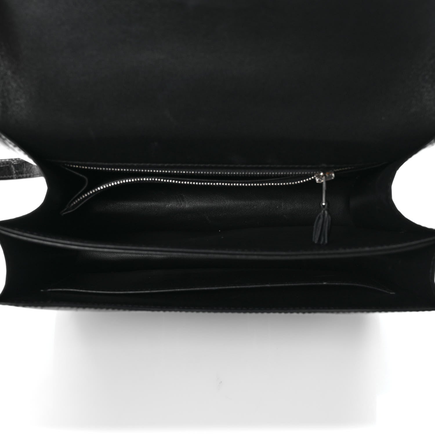 Hermes Shiny Alligator Enamel Constance 24 Black 4 of 8