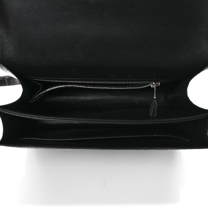 Hermes Shiny Alligator Enamel Constance 24 Black 4 of 8