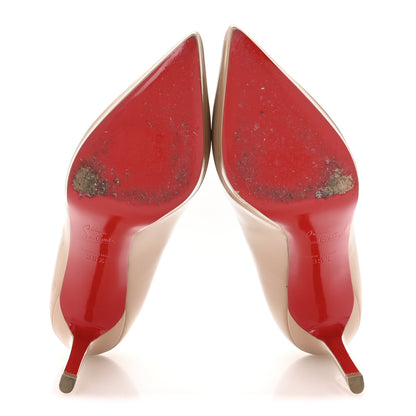 Christian Louboutin Patent Pigalle Plato 100 Pumps 35.5 Nude 6 of 7
