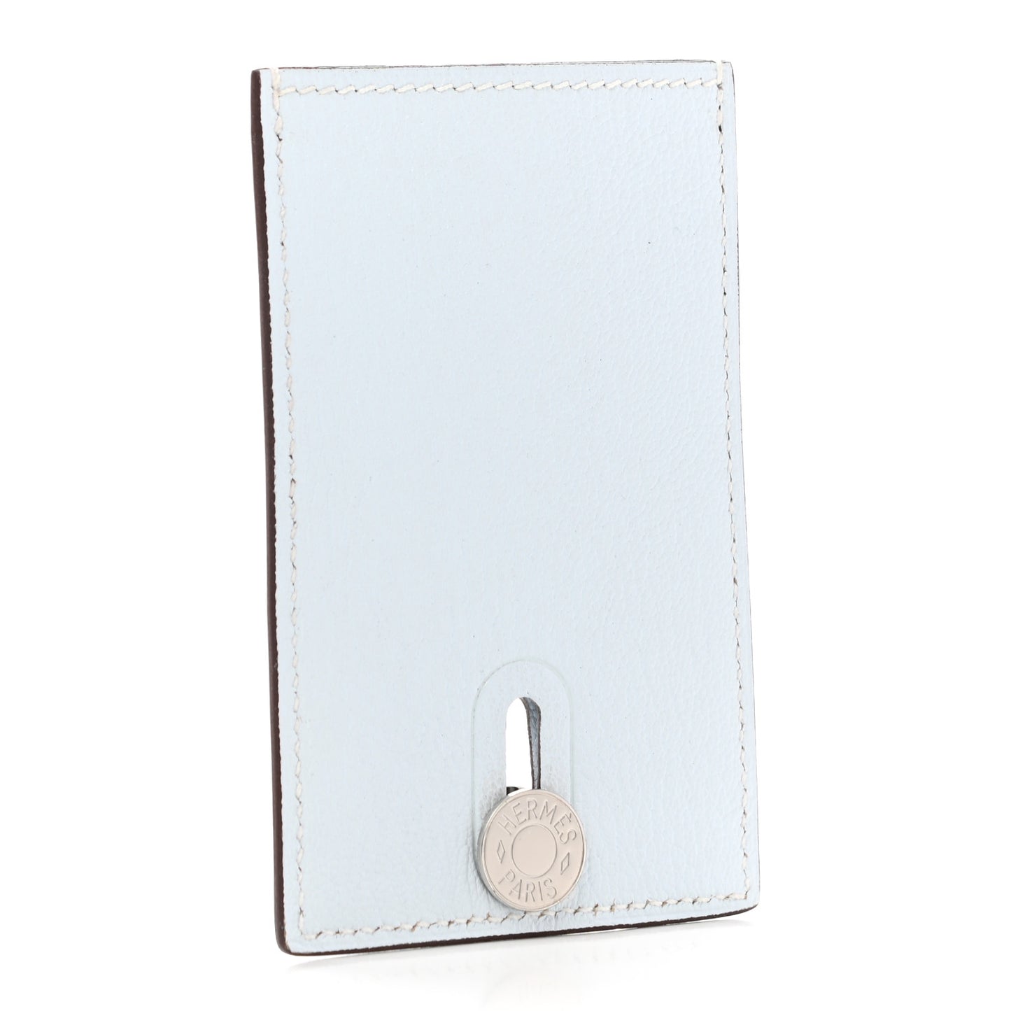 Chevre Mysore Diabolo Card Holder Case Bleu Brume