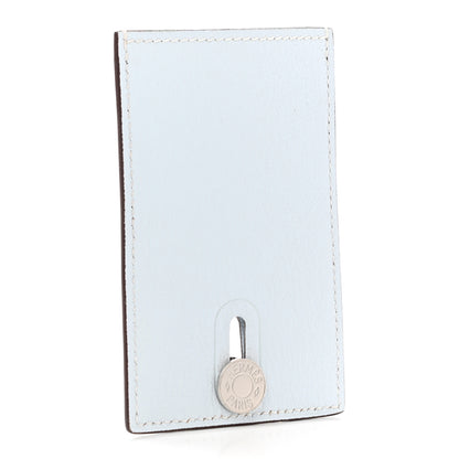 Hermes Chevre Mysore Diabolo Card Holder Case Bleu Brume 3 of 8