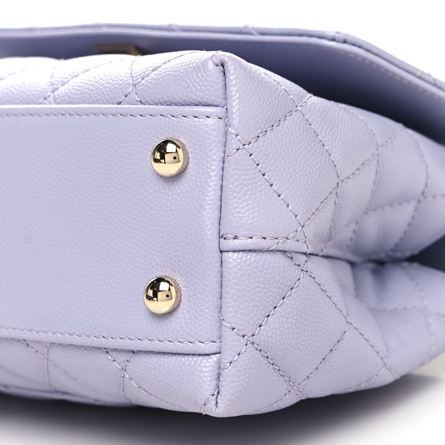 Chanel Caviar Quilted Mini Coco Handle Flap Light Purple 10 of 10