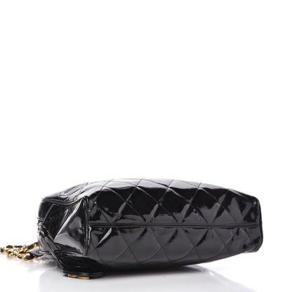 Chanel Patent Quilted Shoulder Bag Black 4 of 12