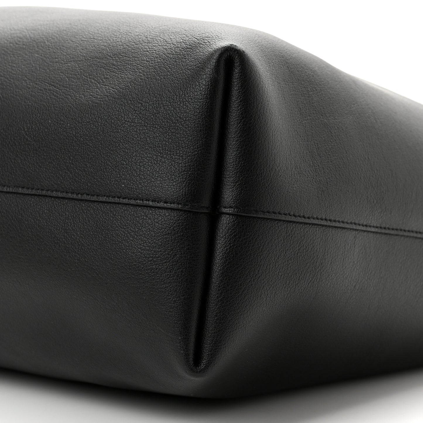 Calfskin Large Shopping Tote Black