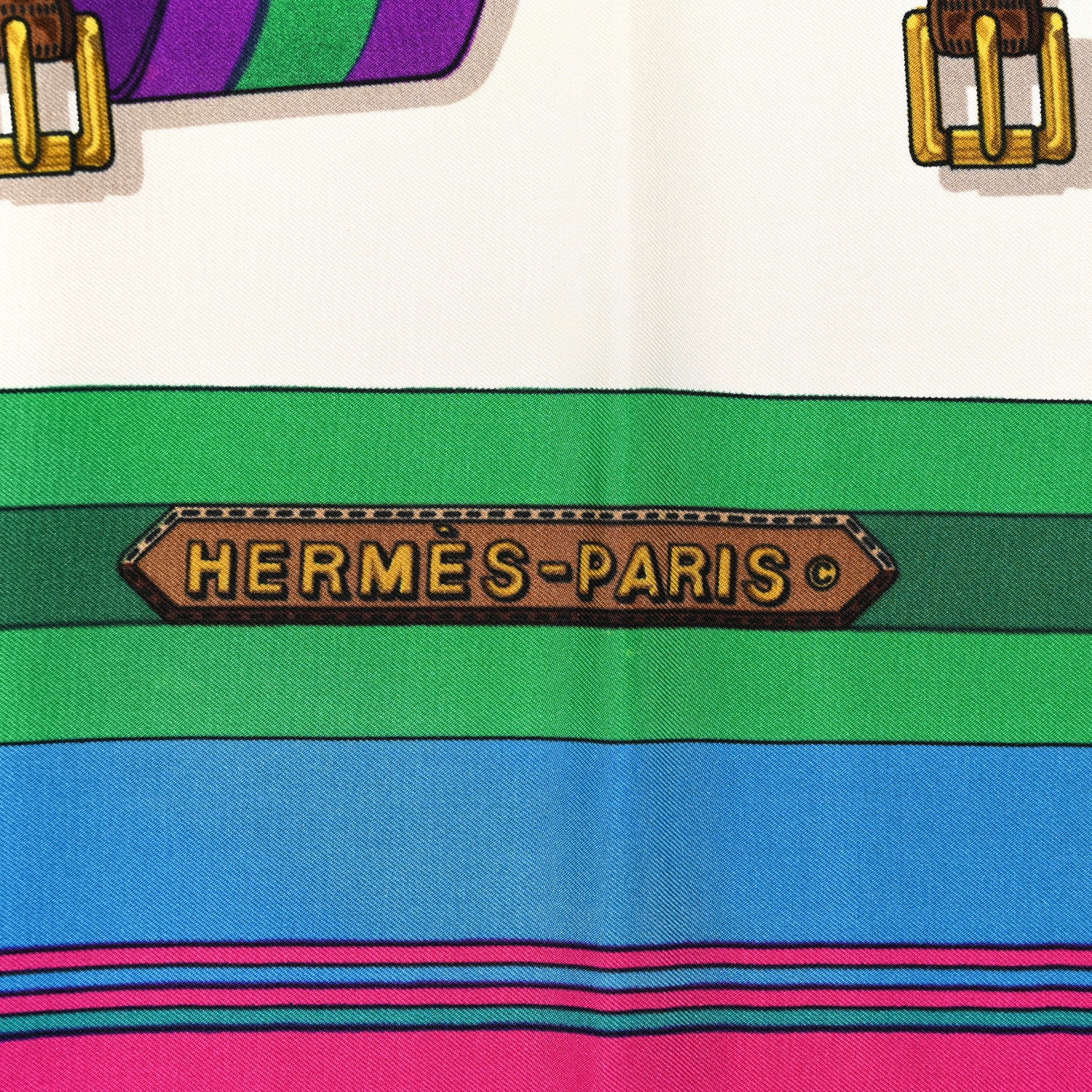 Hermes Silk Les Sangles Scarf 90 2 of 10