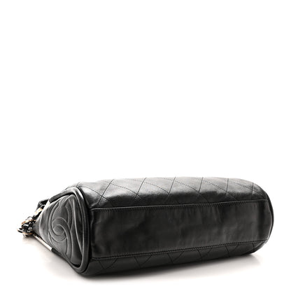 Chanel Lambskin Stitched Medium Ultimate Soft Tote Black 4 of 10