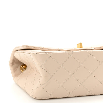 Chanel Aged Calfskin Quilted 2.55 Reissue Mini Flap Light Beige 9 of 12