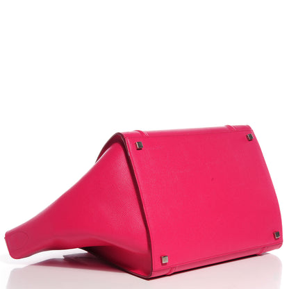 Celine Grained Calfskin Medium Phantom Luggage Fuchsia 4 of 7