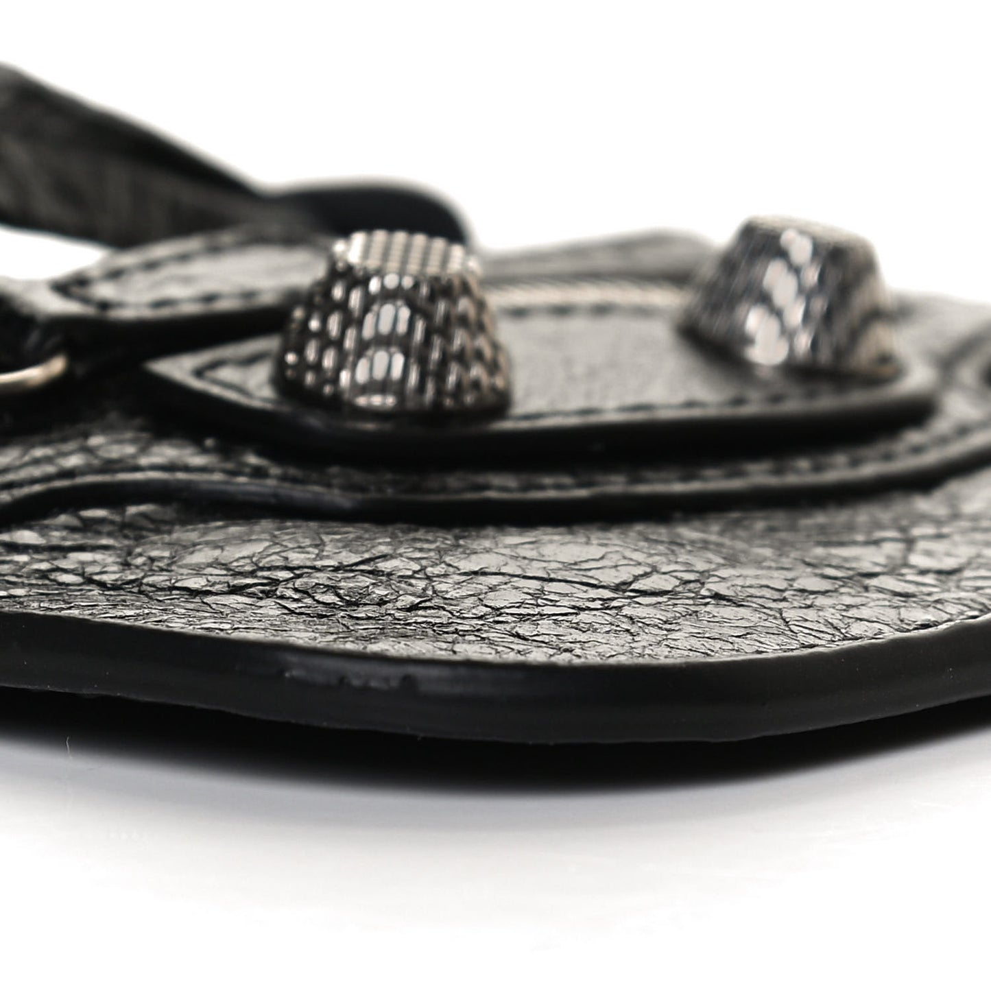 Agneau Giant 12 Silver Hardware Coin Purse Black