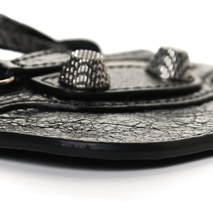 Balenciaga Agneau Giant 12 Silver Hardware Coin Purse Black 8 of 10