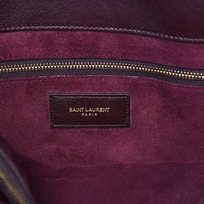 Saint Laurent Calfskin Large Sac De Jour Carryall Bordeaux 8 of 26