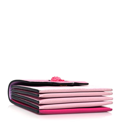 Versace Grained Calfskin Medusa Card Holder Fuchsia Light Pink 4 of 12