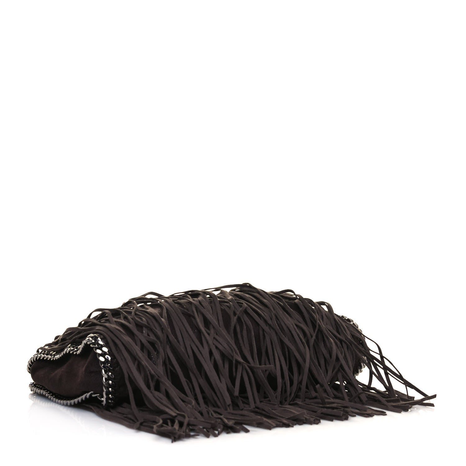 Stella McCartney Shaggy Deer Fringe Falabella Tote Brown 3 of 10