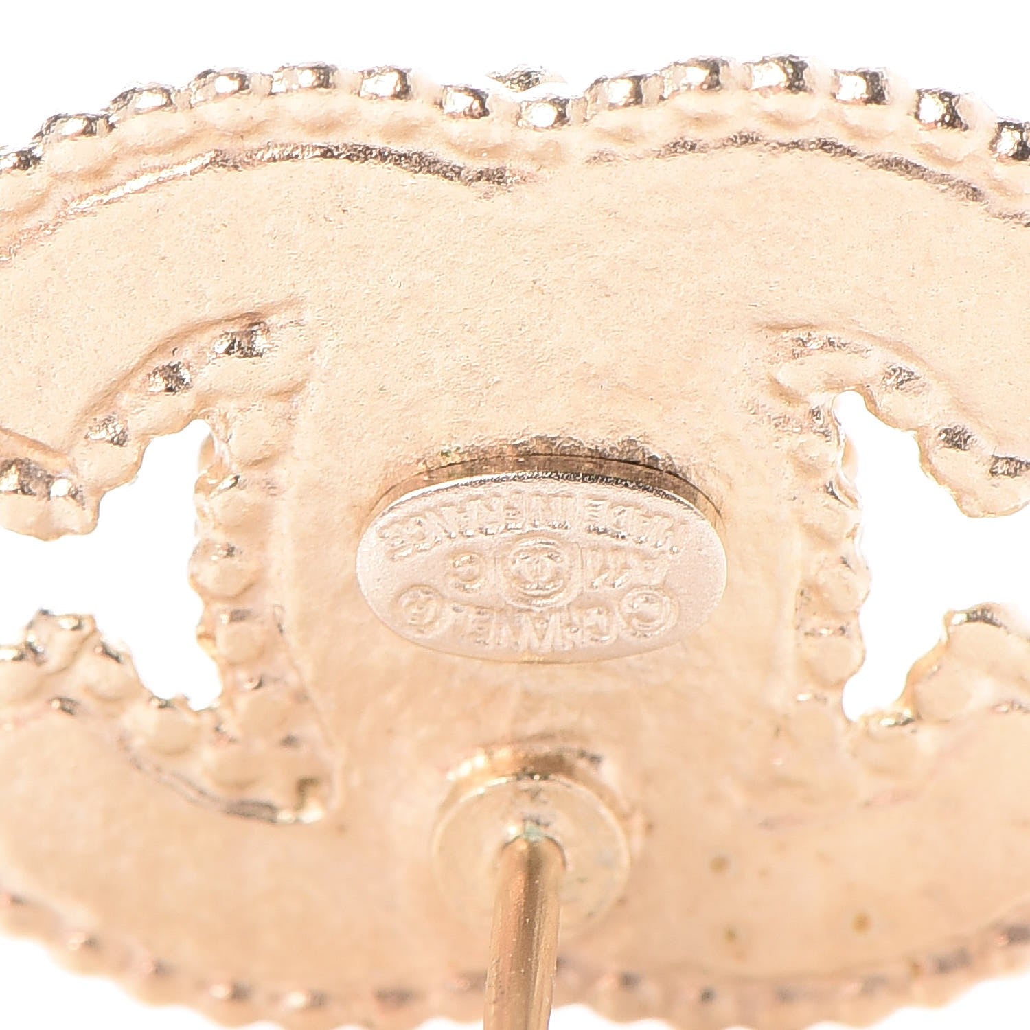 Chanel Pearl CC Earrings Gold 4 of 4