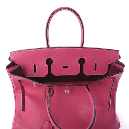 Hermes Epsom Candy Birkin 35 Rose Tyrien Rubis 7 of 33