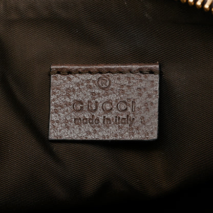 Gucci GG Supreme Monogram Textured Calfskin Web Large Ophidia Cosmetic Case Beige Ebony New Acero 6 of 9