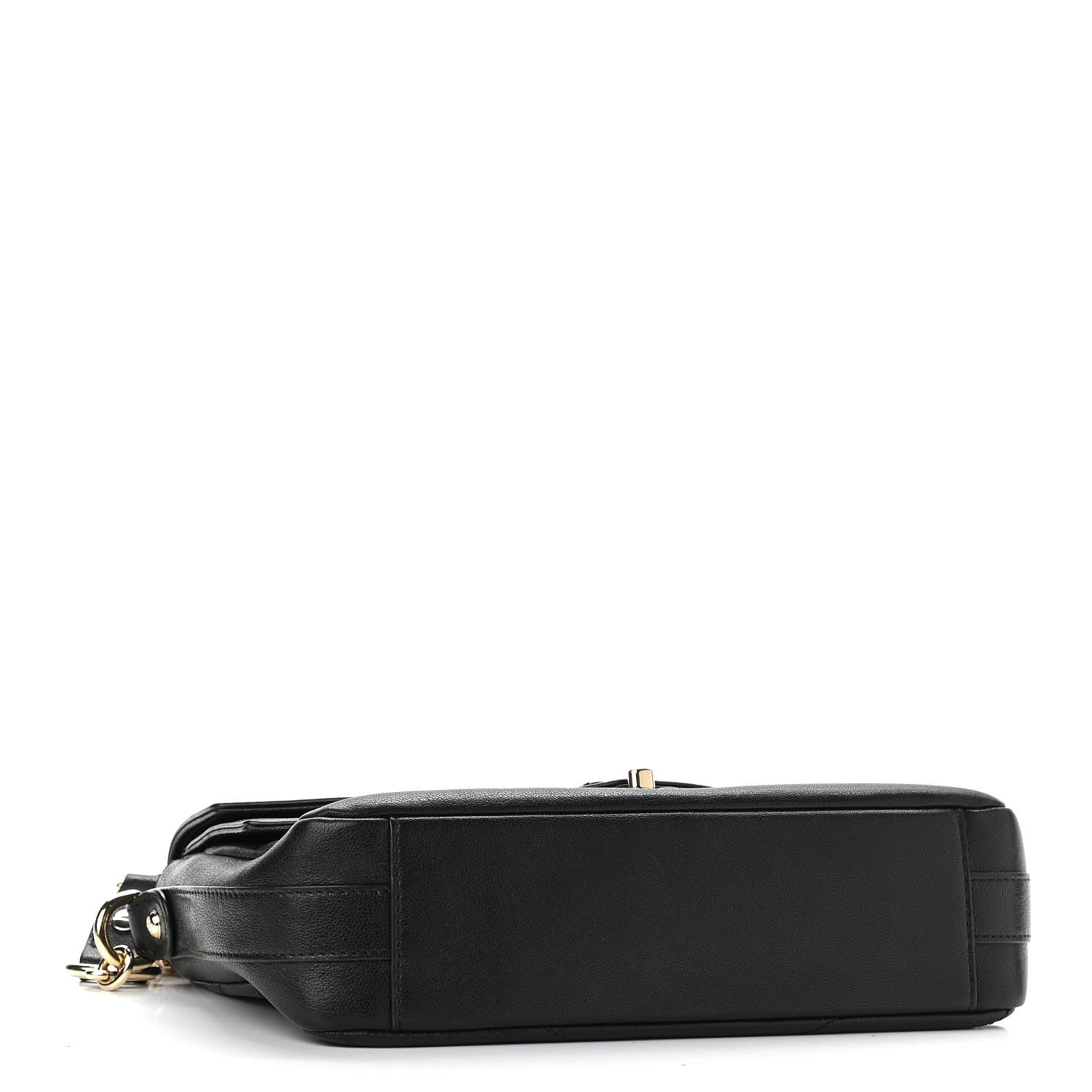 Chanel Sheepskin Chevron Quilted Mini Double Chevron Flap Black 4 of 11