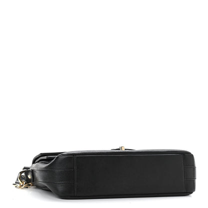 Chanel Sheepskin Chevron Quilted Mini Double Chevron Flap Black 4 of 11