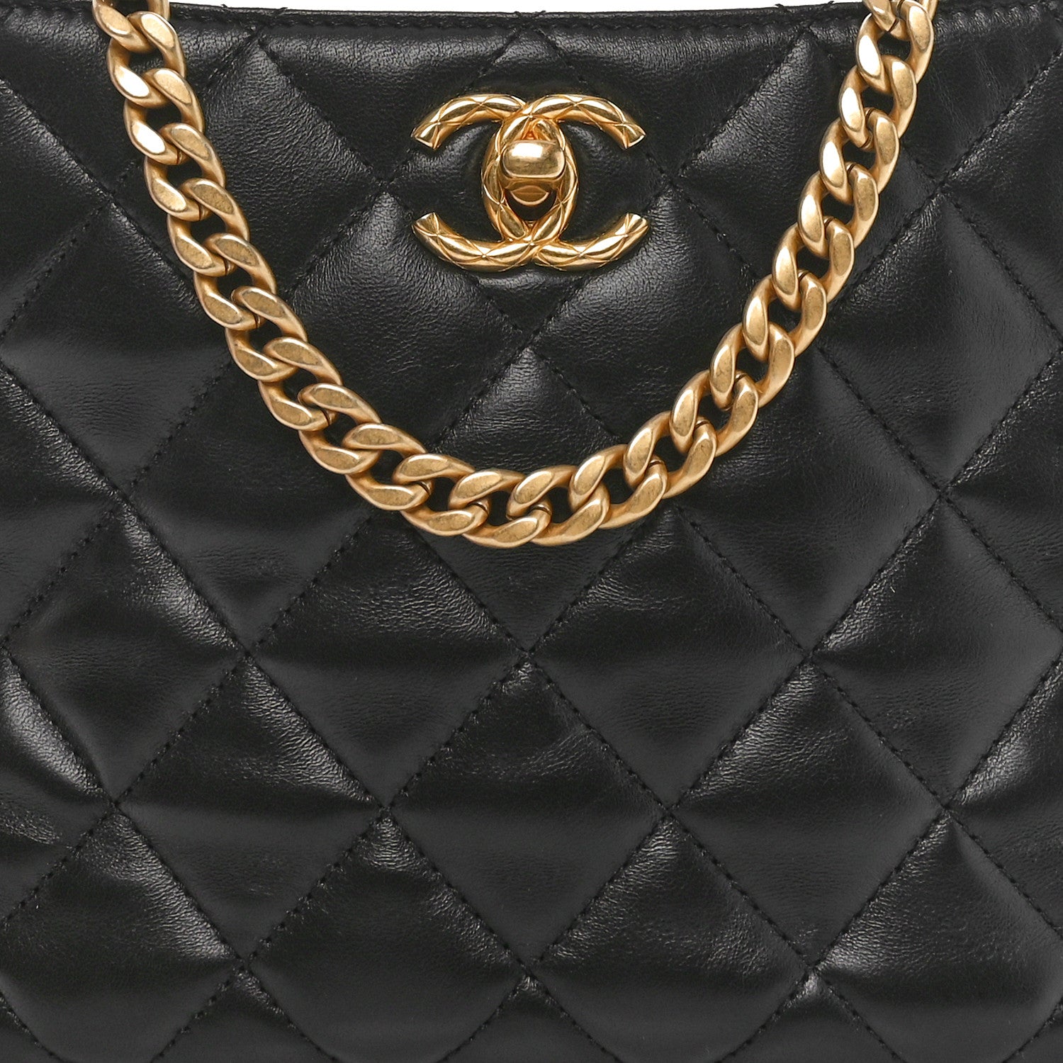 Chanel Lambskin Quilted Pillow Crush Hobo Black 8 of 10