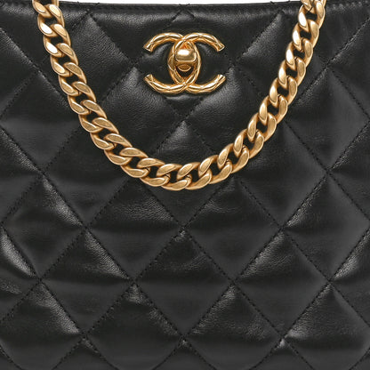 Chanel Lambskin Quilted Pillow Crush Hobo Black 8 of 10