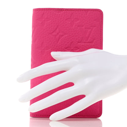Louis Vuitton Taurillon Monogram Emily Notebook Cover PM Pink 2 of 6