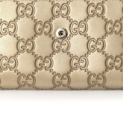 Gucci Guccissima Lovely Heart Continental Wallet Off White 8 of 9