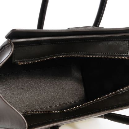 Celine Nubuck and Smooth Calfskin Nano Tri-Color Luggage Chartreuse 6 of 9