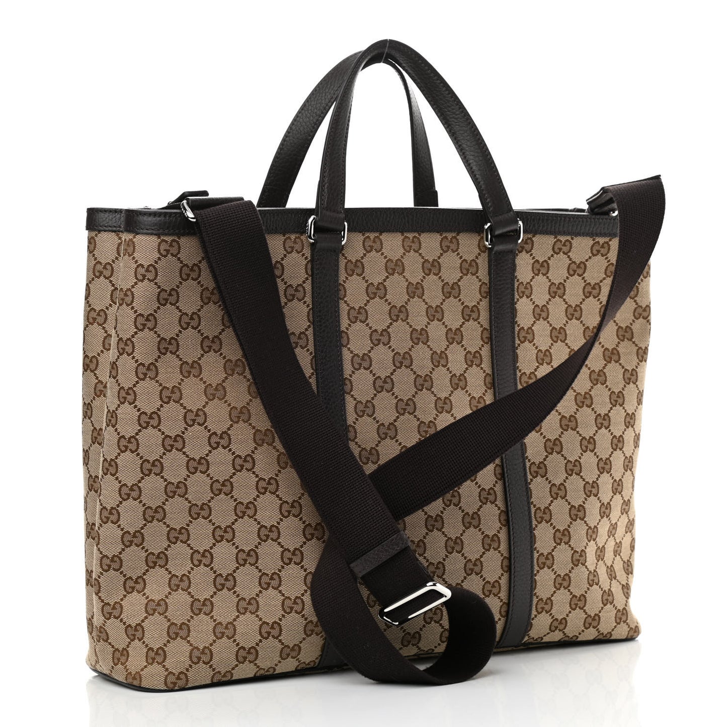 GG Monogram Large Joy Tote Bag Dark Brown