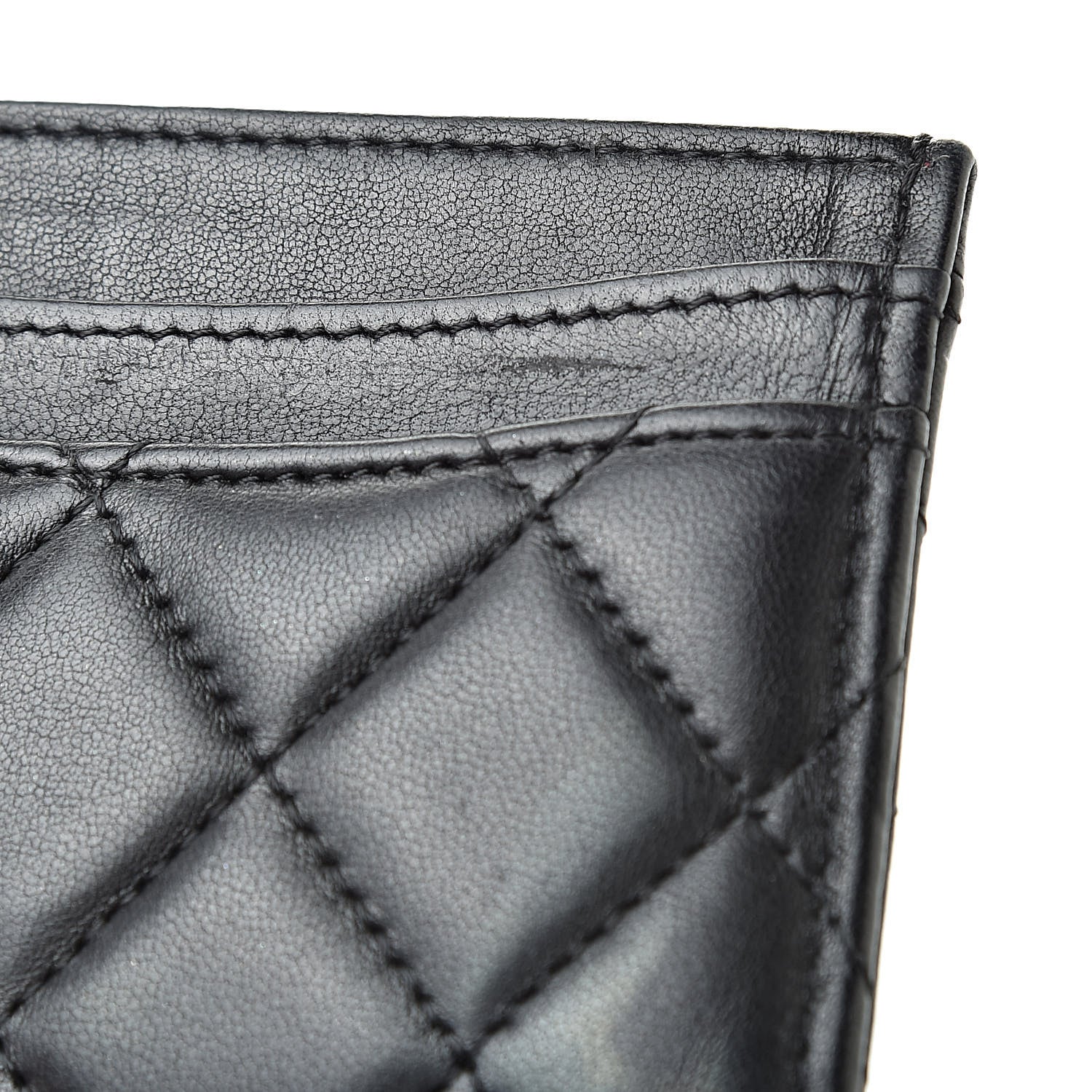 Chanel Lambskin Quilted Card Holder Black 10 of 11