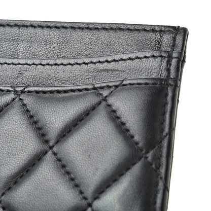 Chanel Lambskin Quilted Card Holder Black 10 of 11