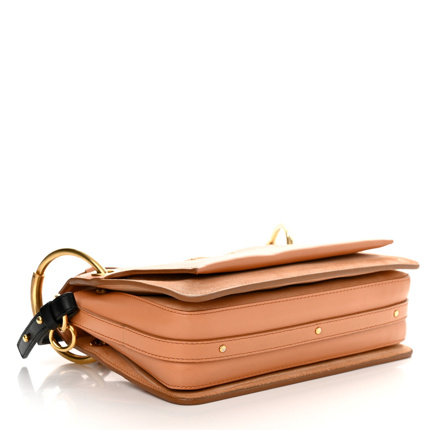Chloe Calfskin Suede Small Roy Bag Caramel 4 of 14