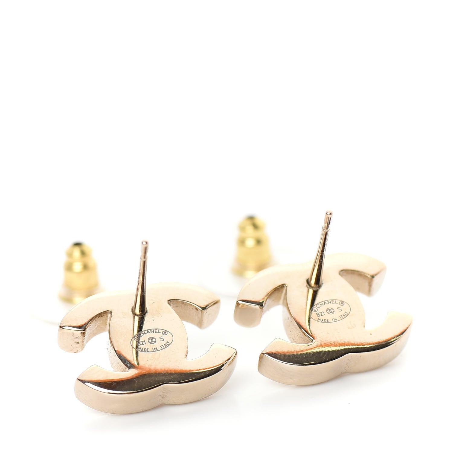 Chanel Metal CC Turnlock Earrings Gold 3 of 5