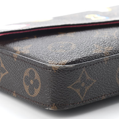 Louis Vuitton Monogram LV Love Lock Pochette Felicie Chain Wallet 7 of 9