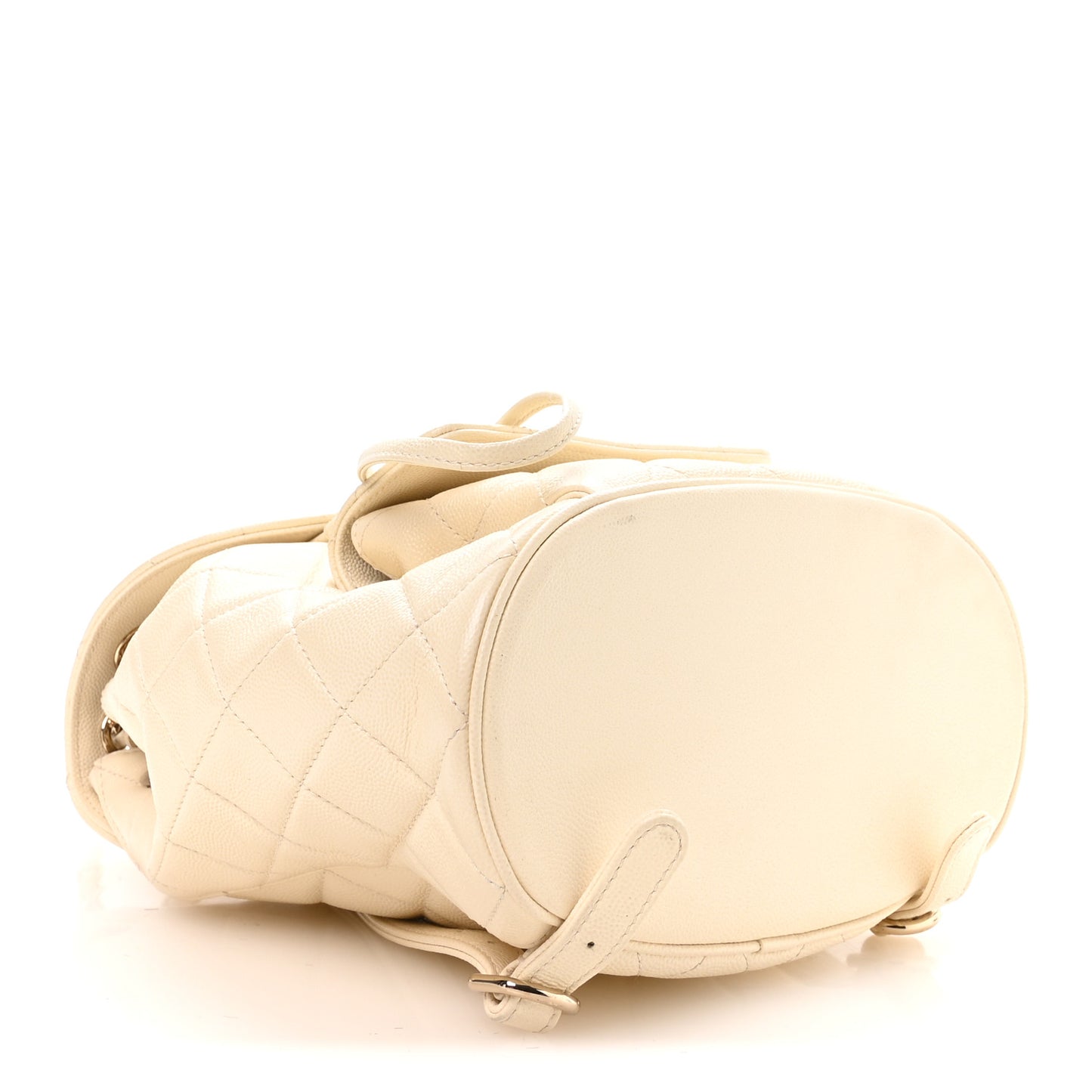 Caviar Quilted Backpack Bag White