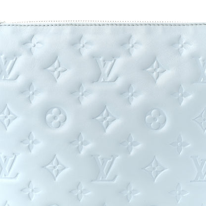 Louis Vuitton Lambskin Embossed Monogram Coussin PM Bleu 7 of 9